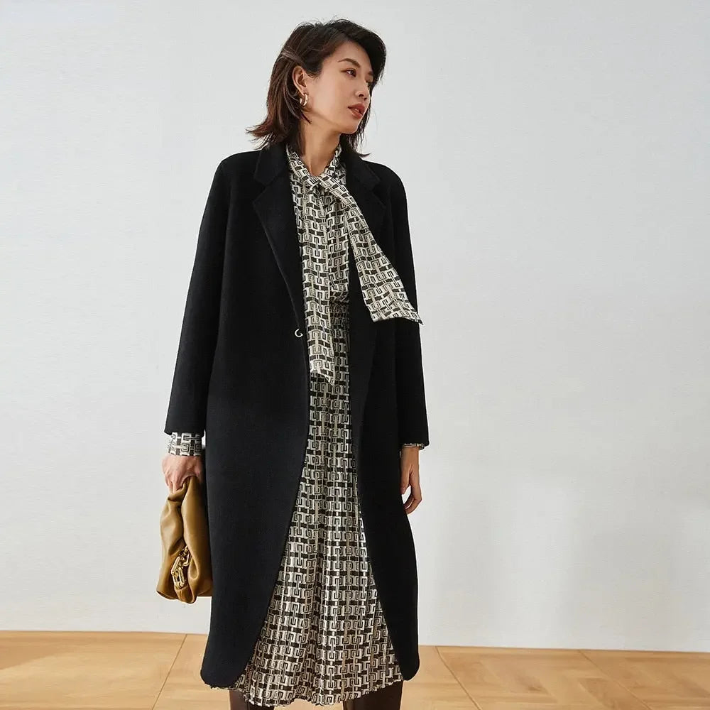 LUX Single Button Wool Coat