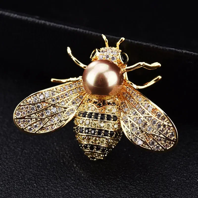 Little Bee Bling Brooch