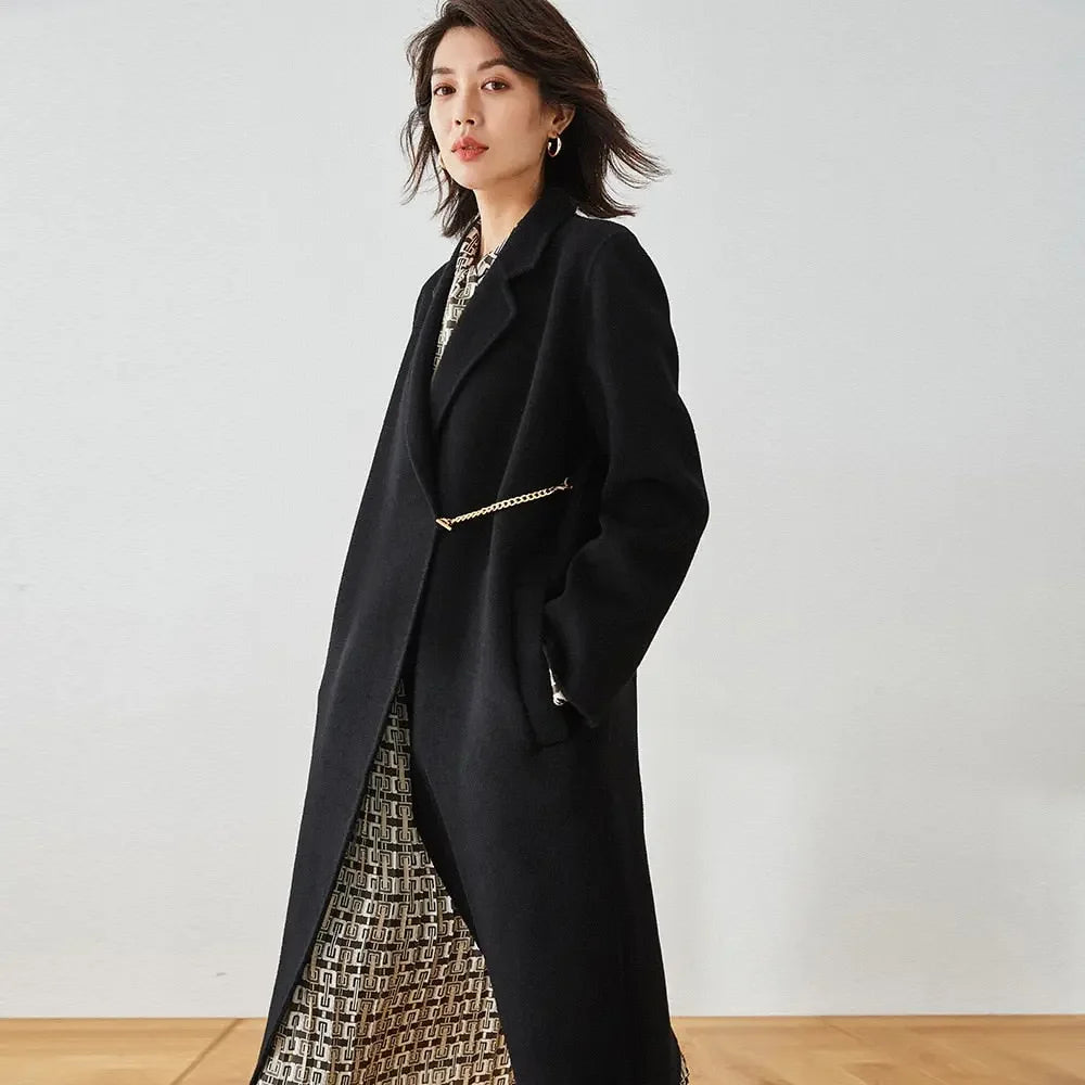 LUX Single Button Wool Coat