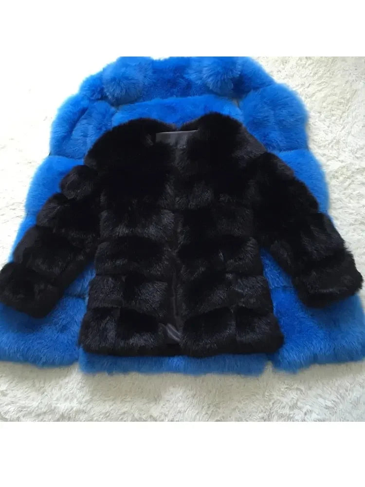Long Faux Fur Coat S-4XL