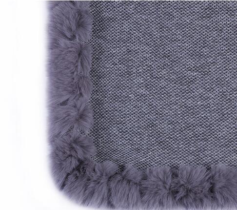 Faux Rabbit Velvet Warm Pullover Poncho