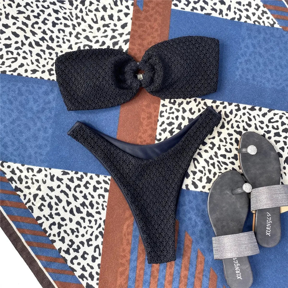 Key West High Waist Bandeau Bikini