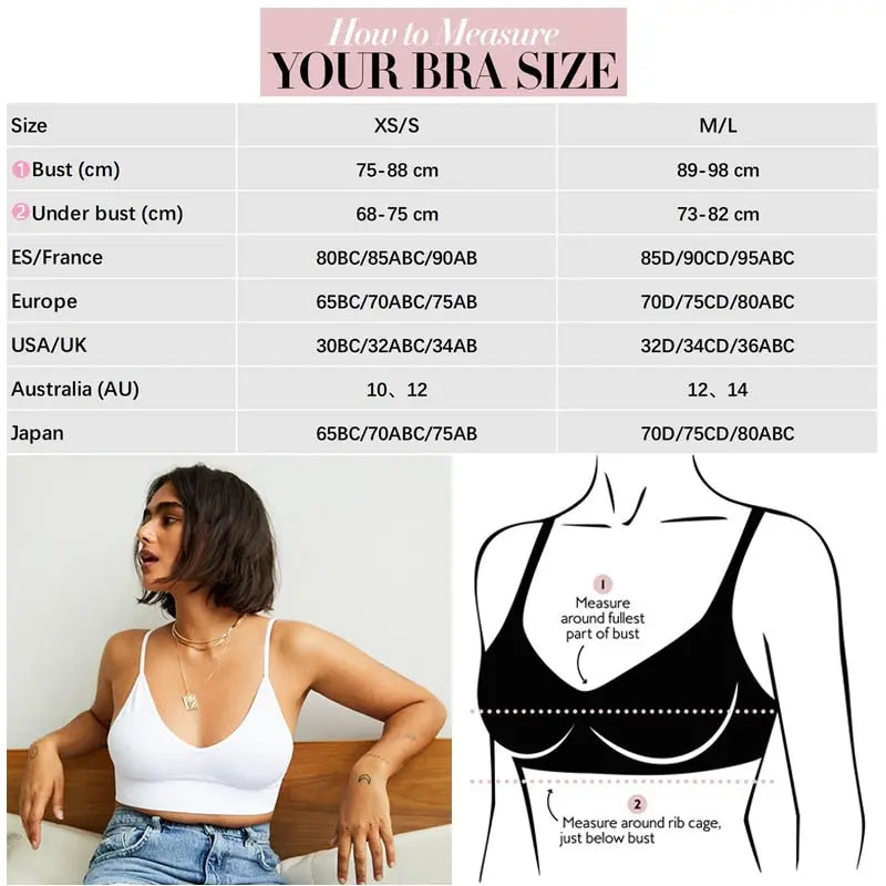 U-shaped Backless Bra Tube Top Women Crop Top Solid Color Sexy Lingerie Bra Sports Fashion Street Top Low Back Bra