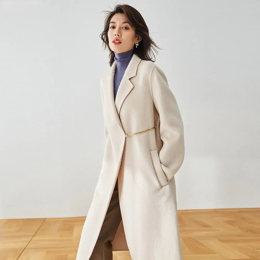 LUX Single Button Wool Coat