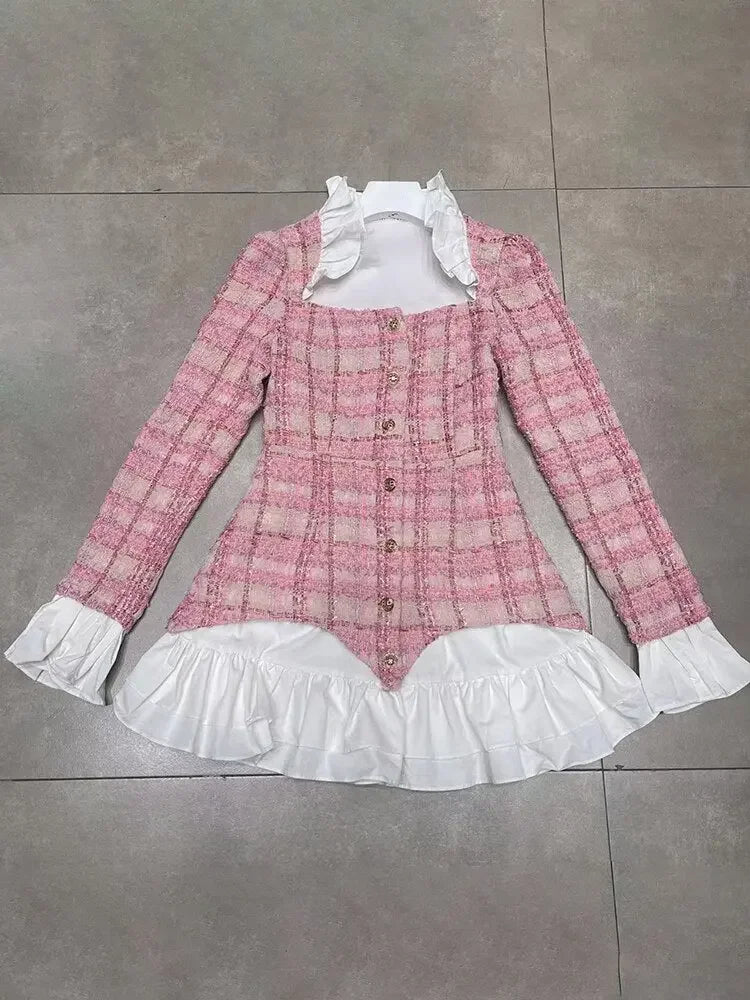 Chic Preppy A Line Layered Dress