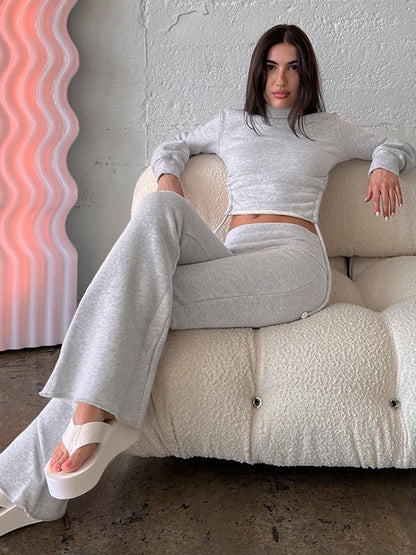 Lulu Long Sleeve Lounge Bodysuit Outfit