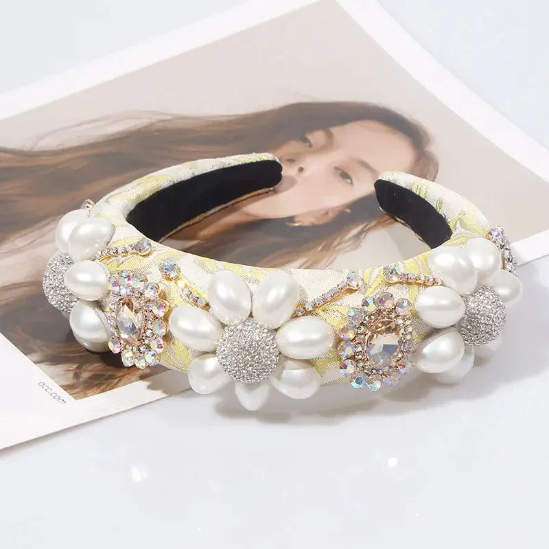 LUX Designer Rhinestone Baroque Headbands