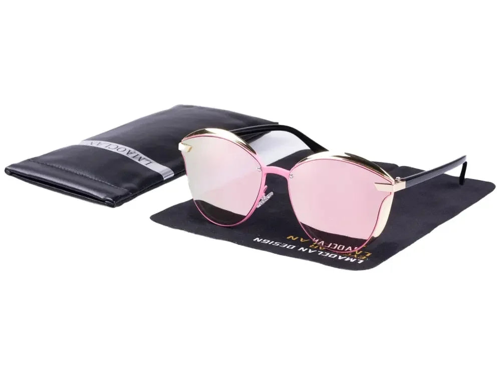 Women Polarized Metal Frame Sunglasses Sunshade Luxury Cat Eye Ladies Vintage Female Sun Glasses Oculos Gafas