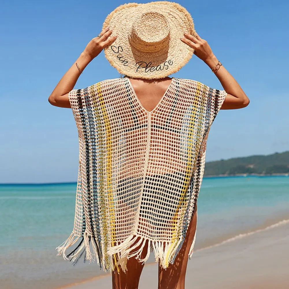 Luna Crochet Beach Cover Up - LUXLIFE BRANDS