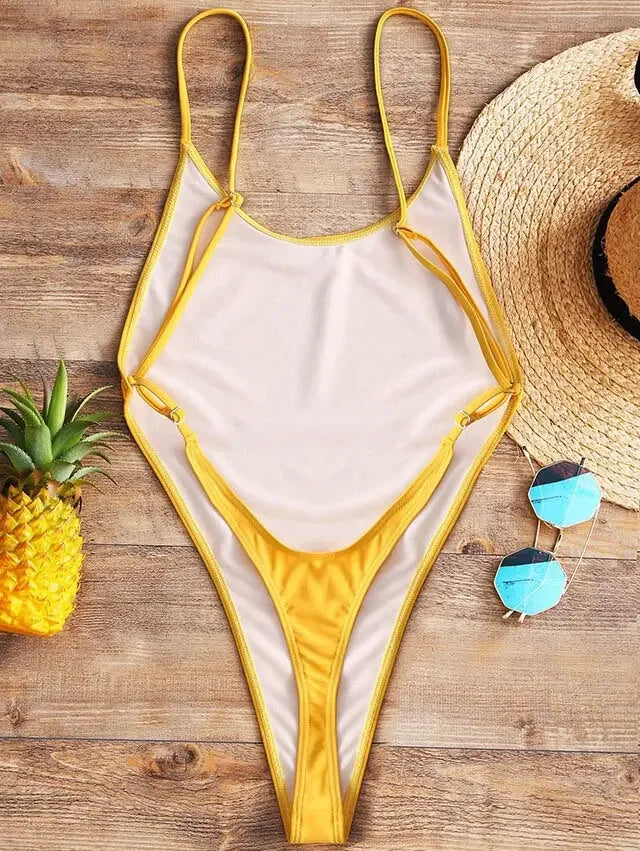 Sassy High Cut Thong Monokini