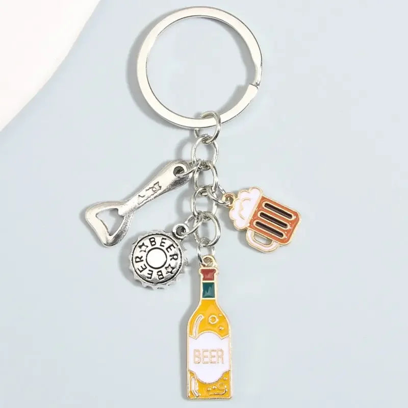 Cute Key Ring For The Red Wine Lover