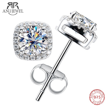 Tuesday 1cttw D Color Moissanite Diamond 925 Sterling Silver Stud Earrings