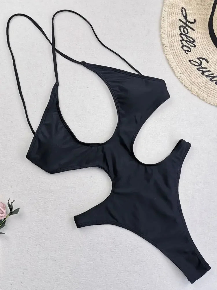 Hannah Halter High Cut Monokini