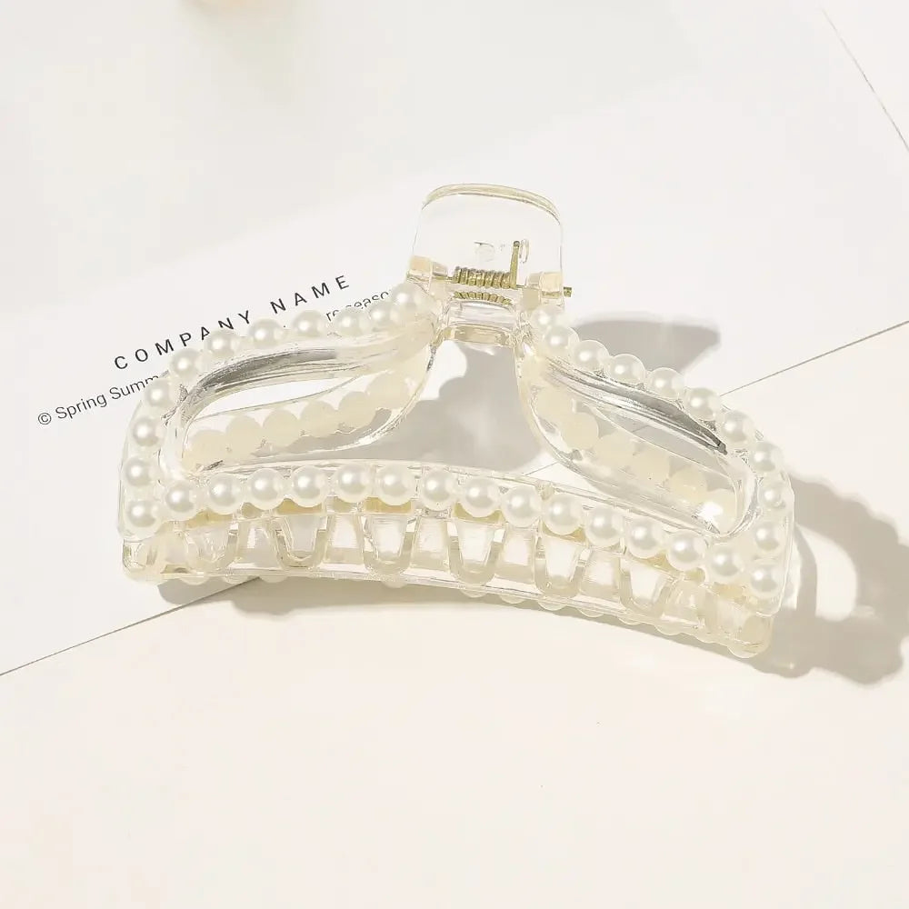 Giant Pearl Acrylic Hair Clip