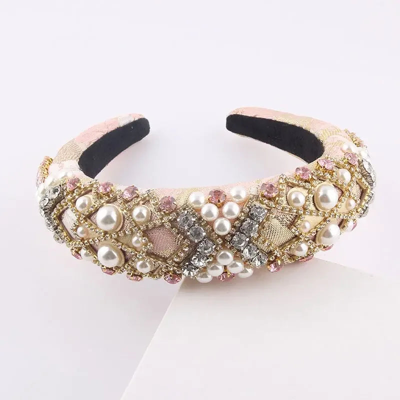 LUX Designer Rhinestone Baroque Headbands