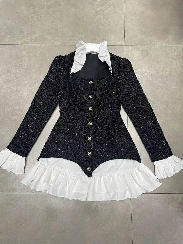 Chic Preppy A Line Layered Dress