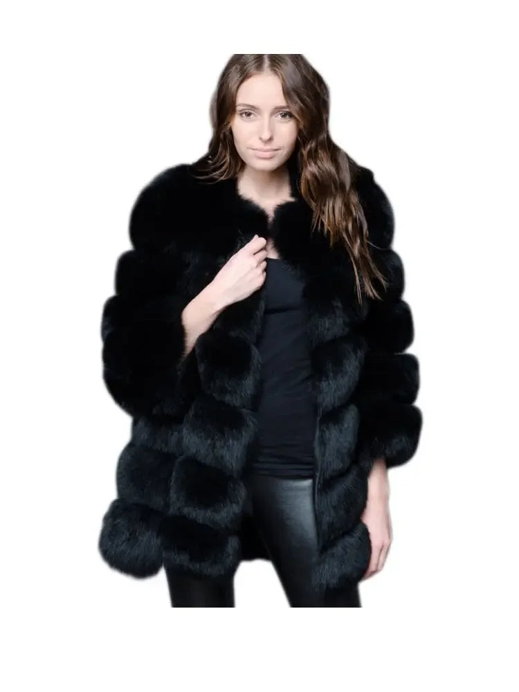 Long Faux Fur Coat S-4XL