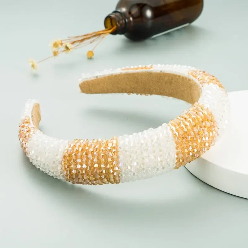 LUX Designer Rhinestone Baroque Headbands