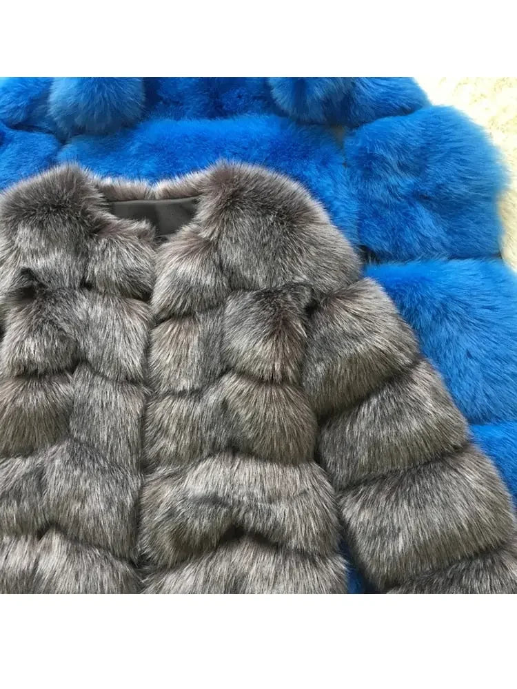 Long Faux Fur Coat S-4XL