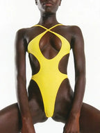 Hannah Halter High Cut Monokini