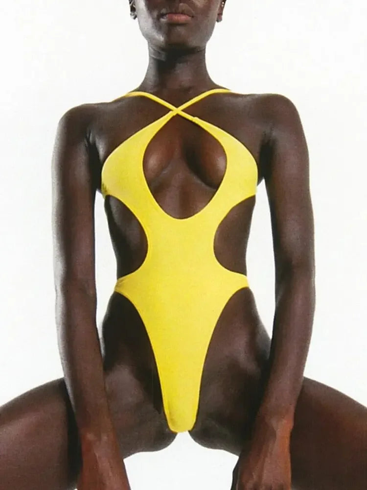 Hannah Halter High Cut Monokini