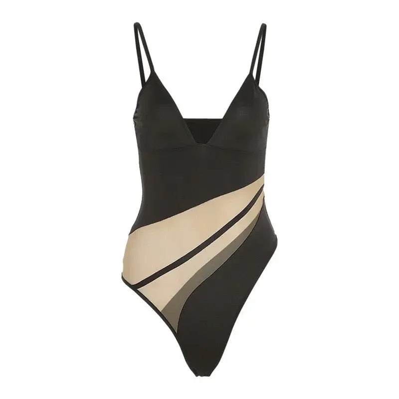 One Shoulder Sexy Bodycon Bodysuit