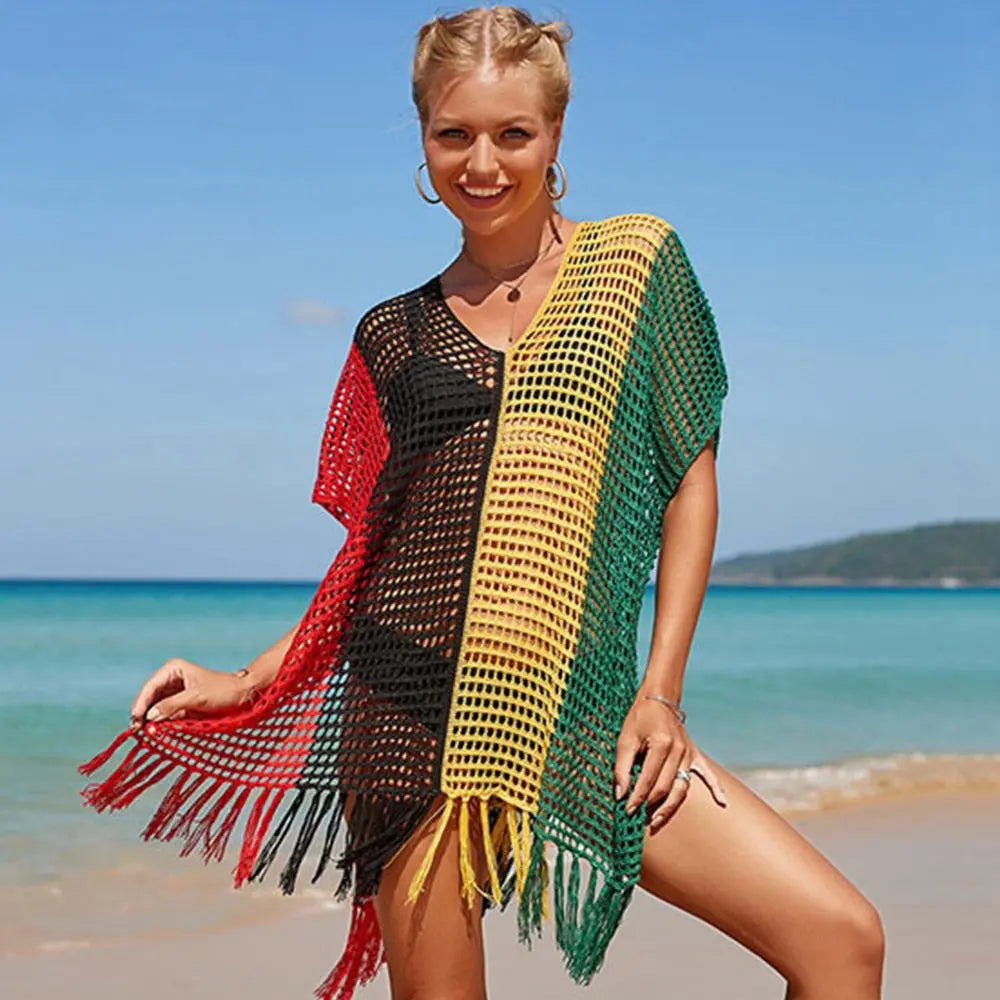 Luna Crochet Beach Cover Up - LUXLIFE BRANDS
