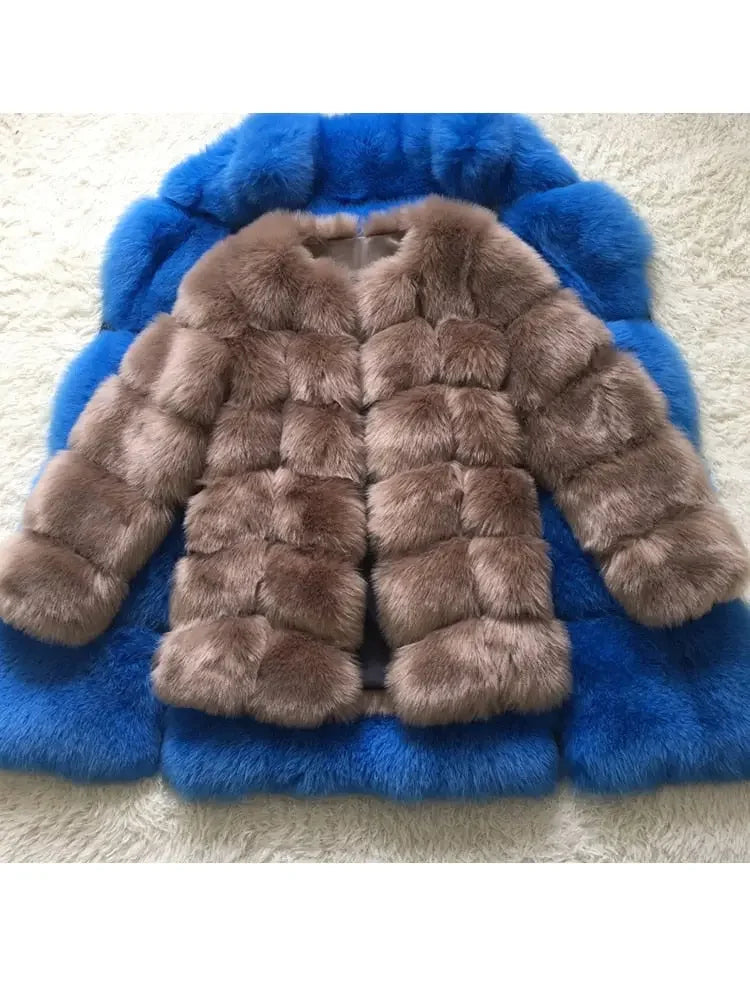Long Faux Fur Coat S-4XL