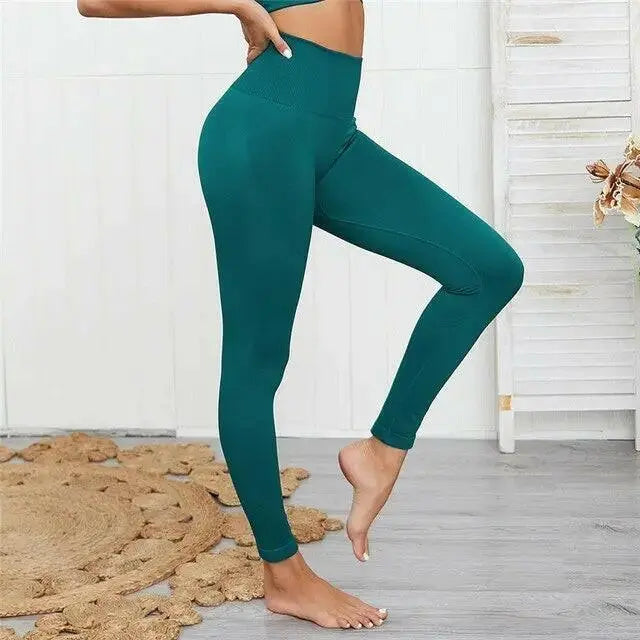 High Waist Yoga Fitness Set - LUXLIFE BRANDS