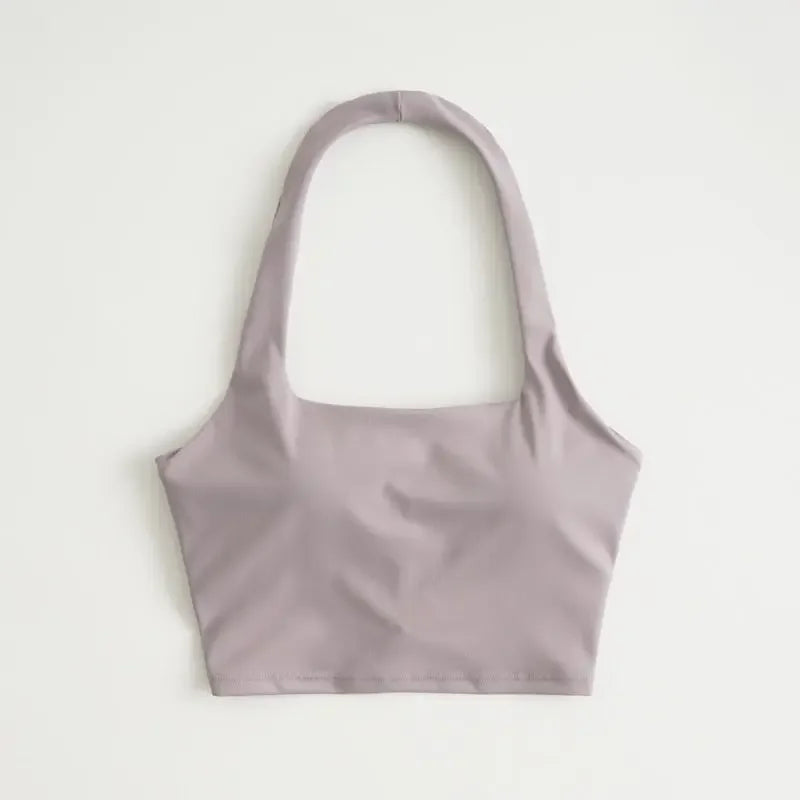 Sexy Halter Padded Athletic Sport Bra Women Backless Workout Gym Yoga Crop Top Fitness Bra with Built In Bra