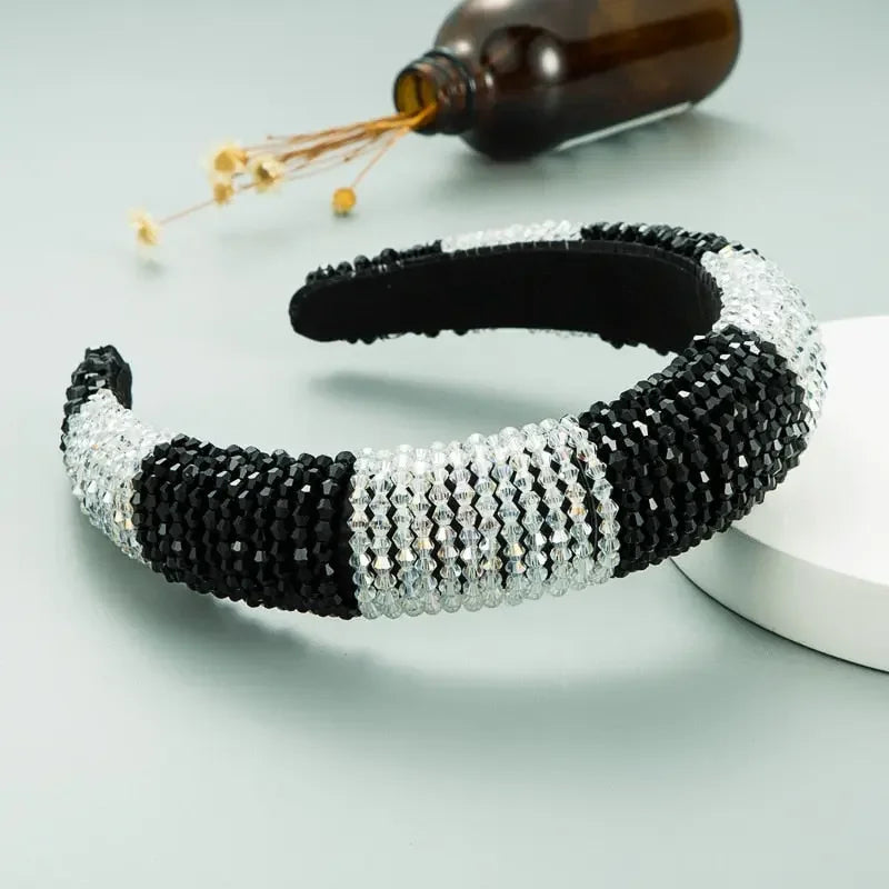 LUX Designer Rhinestone Baroque Headbands