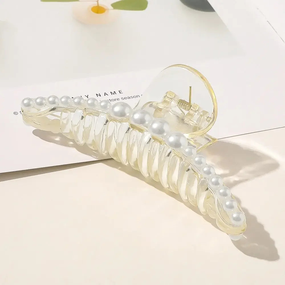 Giant Pearl Acrylic Hair Clip