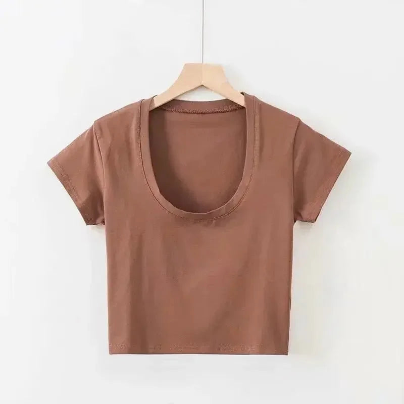 Sandra Short Sleeve Crop Top