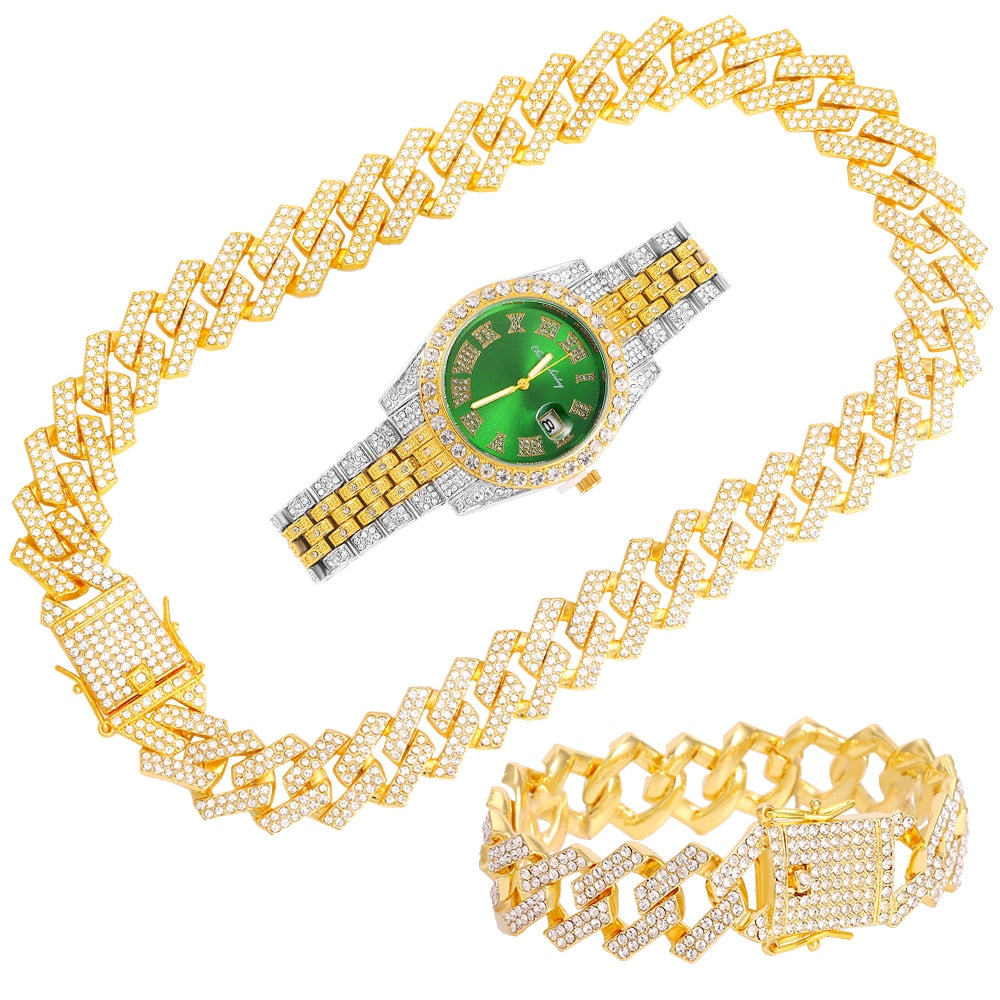 Icy Link Bling Jewelry LUXMAN