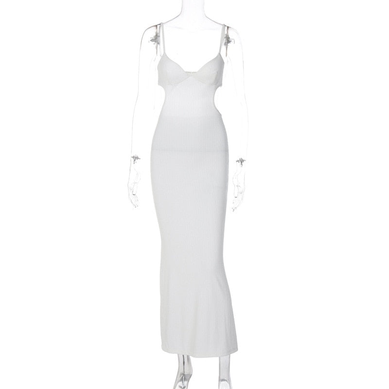 White Slip Maxi Dress