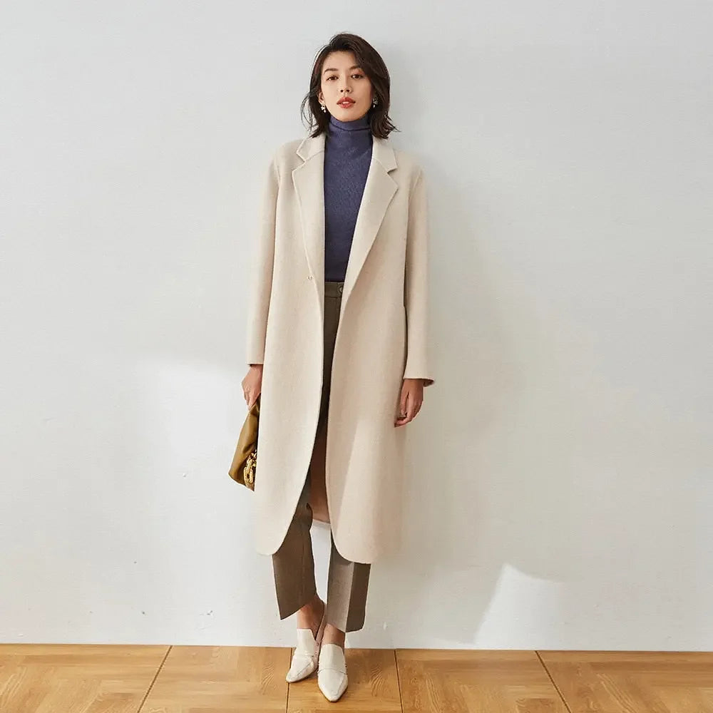 LUX Single Button Wool Coat