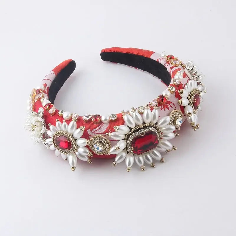 LUX Designer Rhinestone Baroque Headbands