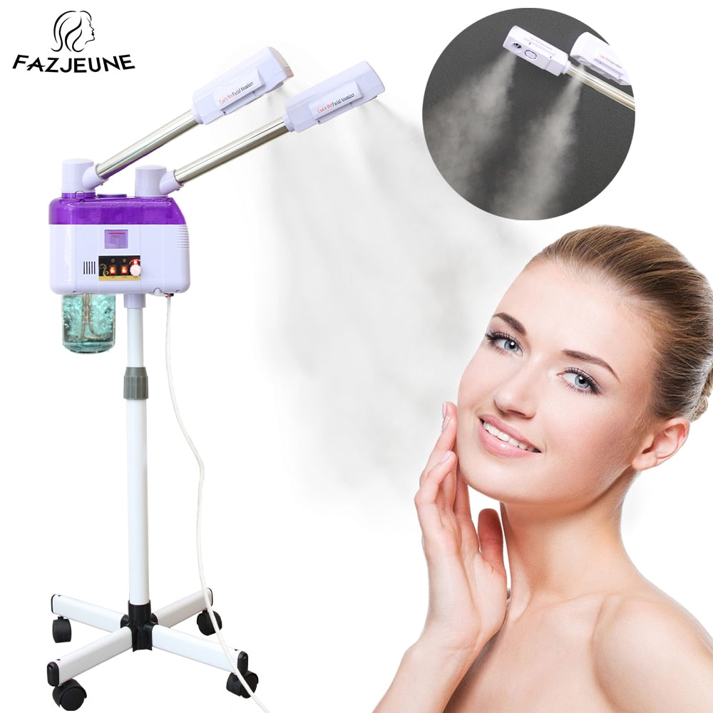 Hot Cold Facial Steamer Spray Face Moisturizer Vaporizer Mist Machine Pore Deep Clean Skin Care Spa Ozone Steaming Ion Sparyer