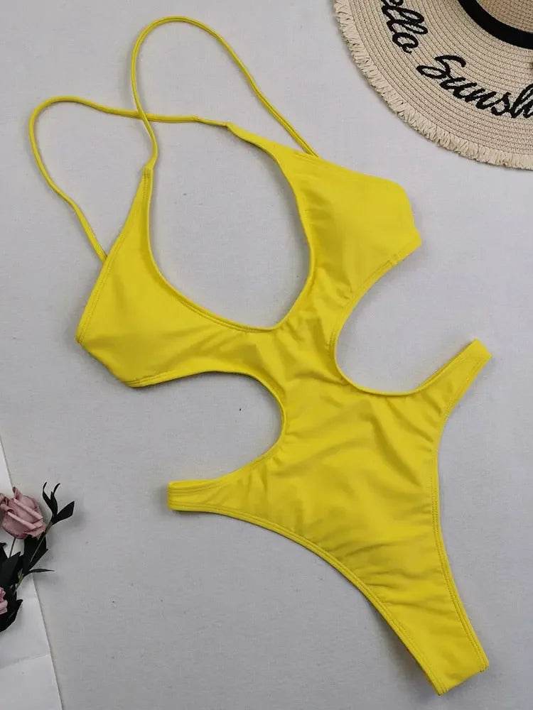 Hannah Halter High Cut Monokini