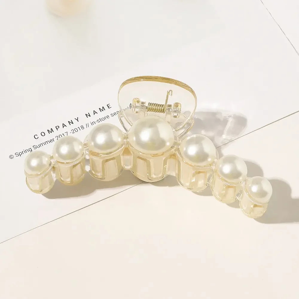 Giant Pearl Acrylic Hair Clip
