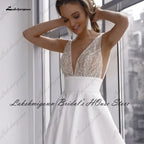 Satin Boho Wedding Dress