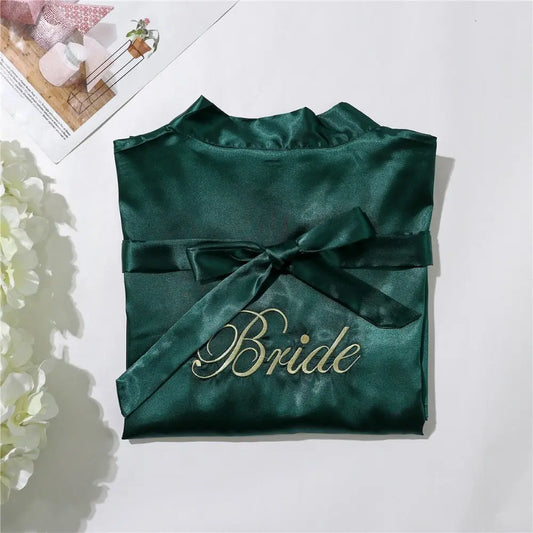 Satin Bride Or Bridesmaid Robe - LUXLIFE BRANDS