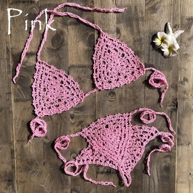 Lulu Crochet Micro Bikini - LUXLIFE BRANDS