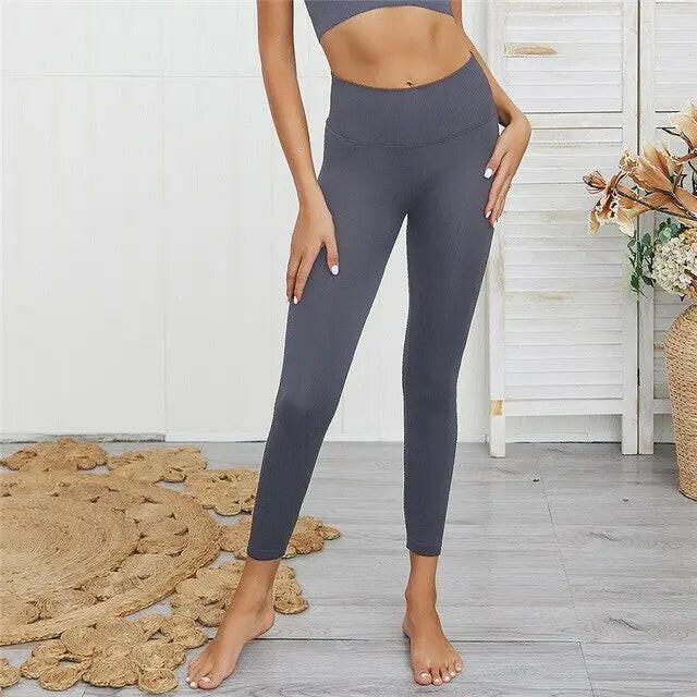 High Waist Yoga Fitness Set - LUXLIFE BRANDS