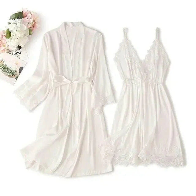Matching Nightgown & Robe Set - LUXLIFE BRANDS
