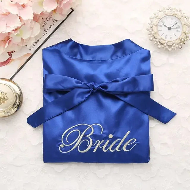 Satin Bride Or Bridesmaid Robe - LUXLIFE BRANDS