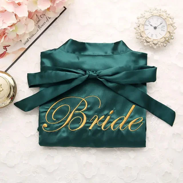 Satin Bride Or Bridesmaid Robe - LUXLIFE BRANDS