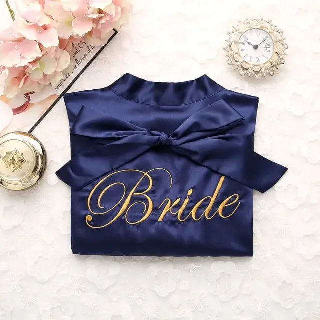Satin Bride Or Bridesmaid Robe - LUXLIFE BRANDS
