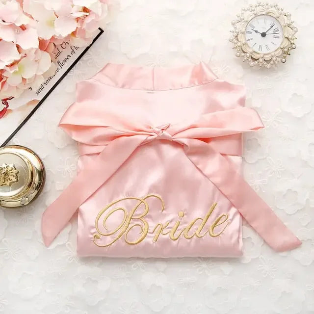 Satin Bride Or Bridesmaid Robe - LUXLIFE BRANDS
