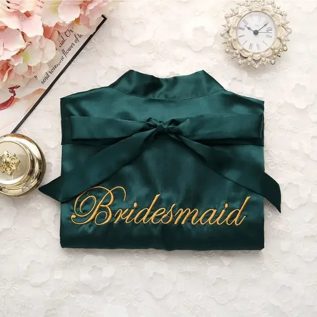 Satin Bride Or Bridesmaid Robe - LUXLIFE BRANDS